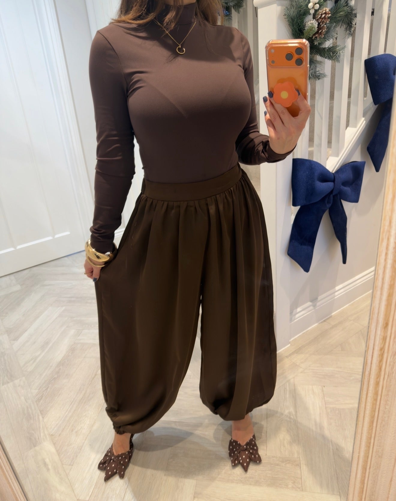 Satin Balloon Trousers