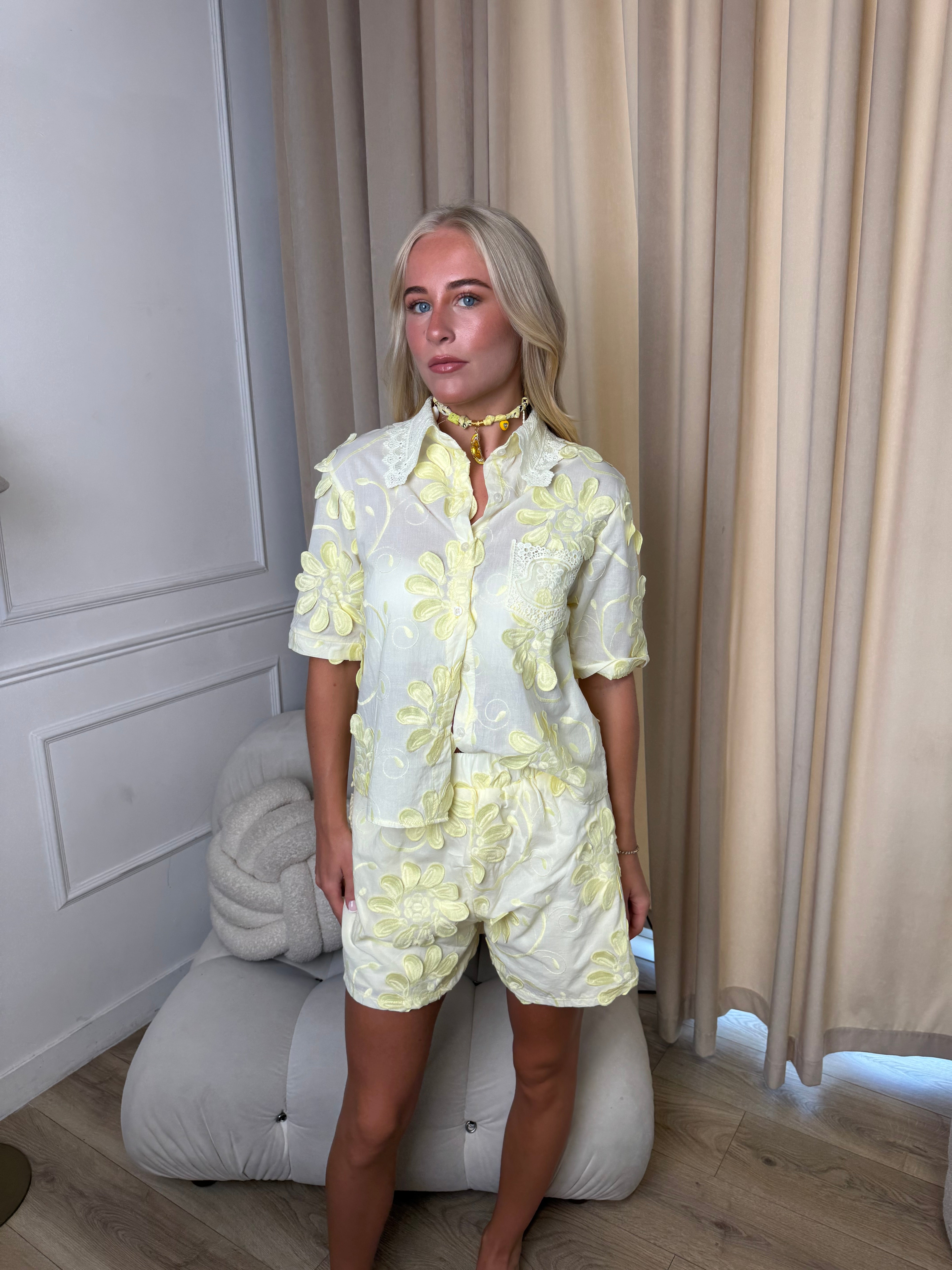 Yellow Floral Co Ord