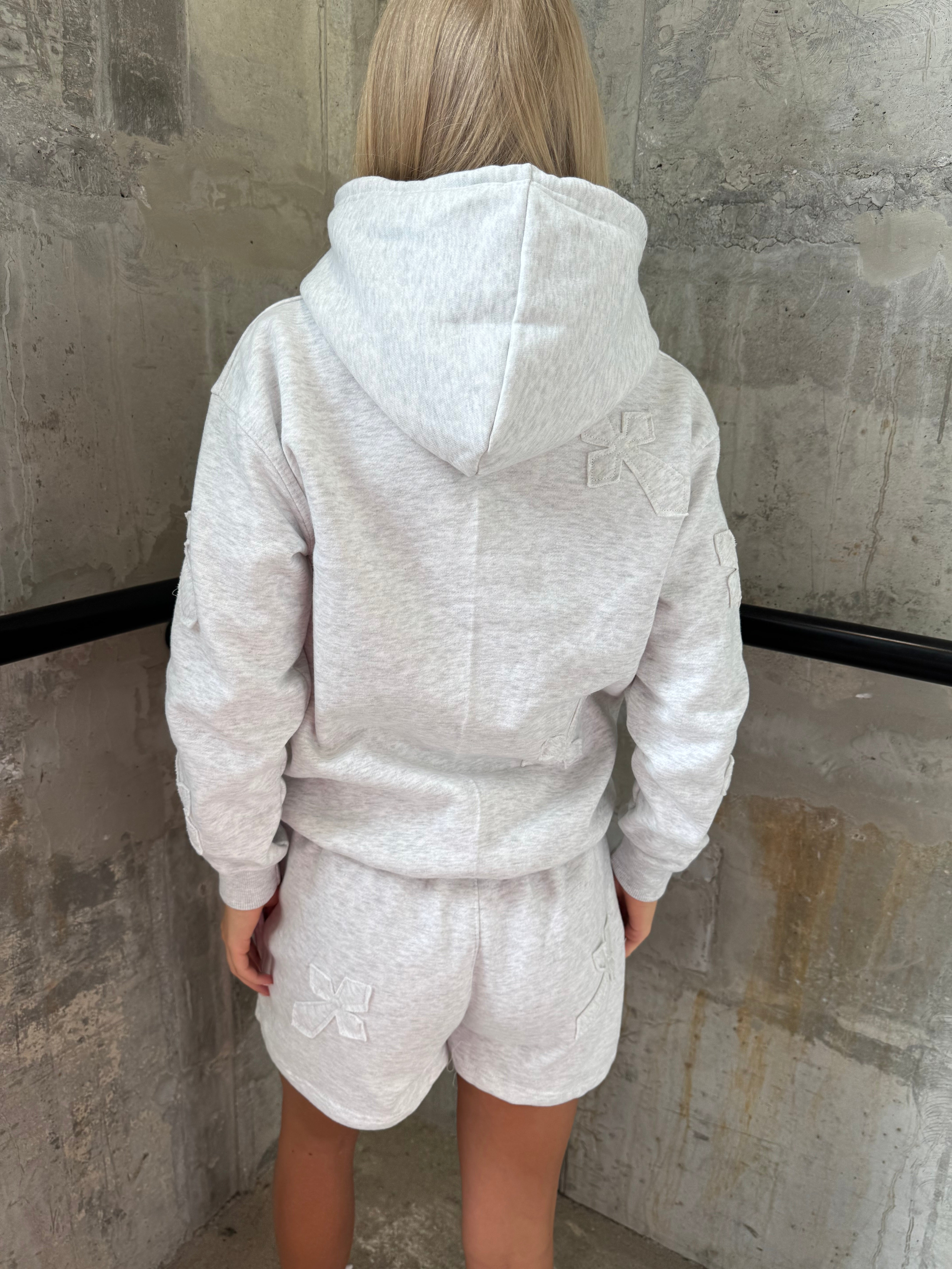 Cross Grey Hoodie & Short Set
