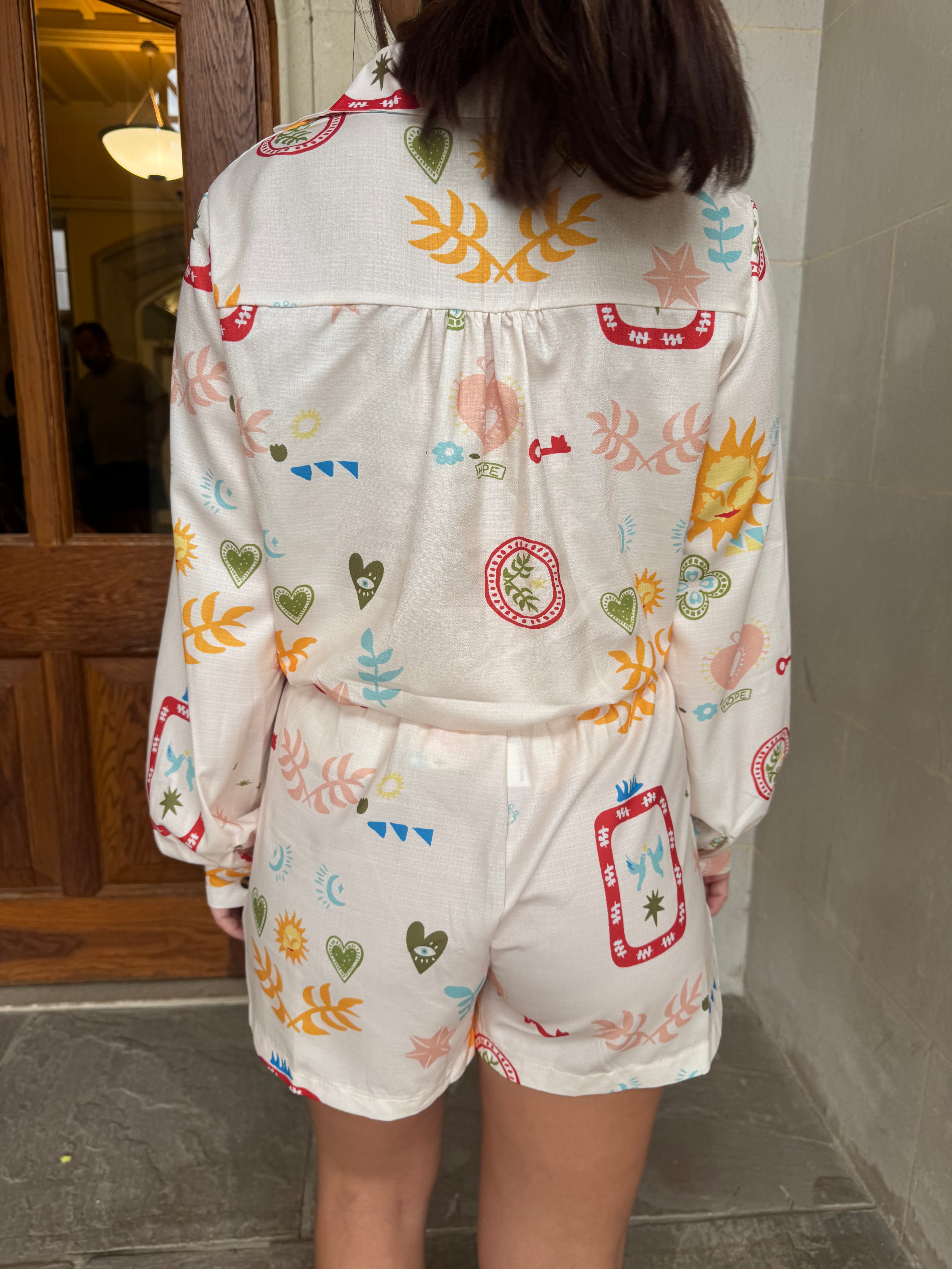 Vibrant Shirt & Short Co ord