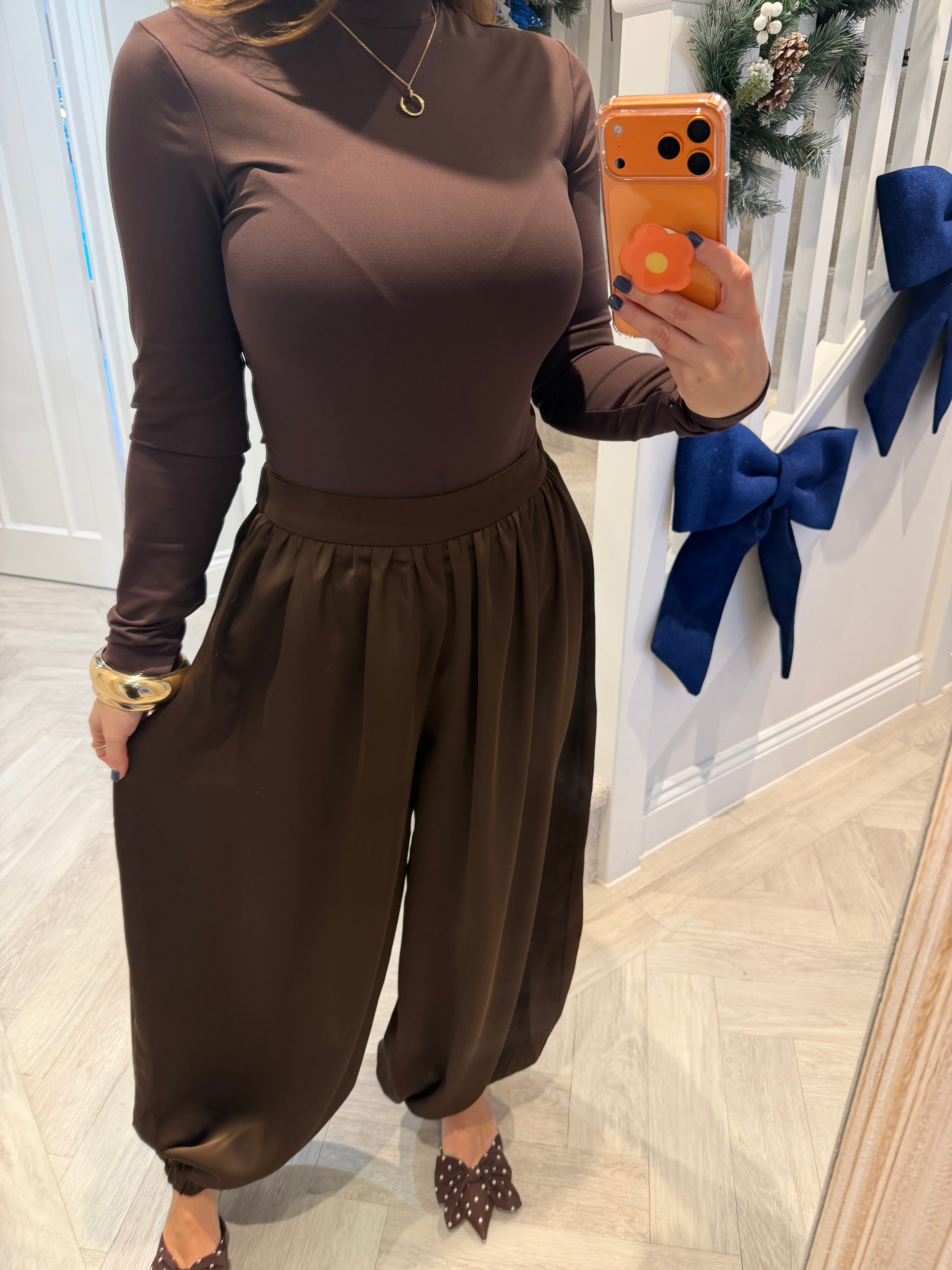 Satin Balloon Trousers