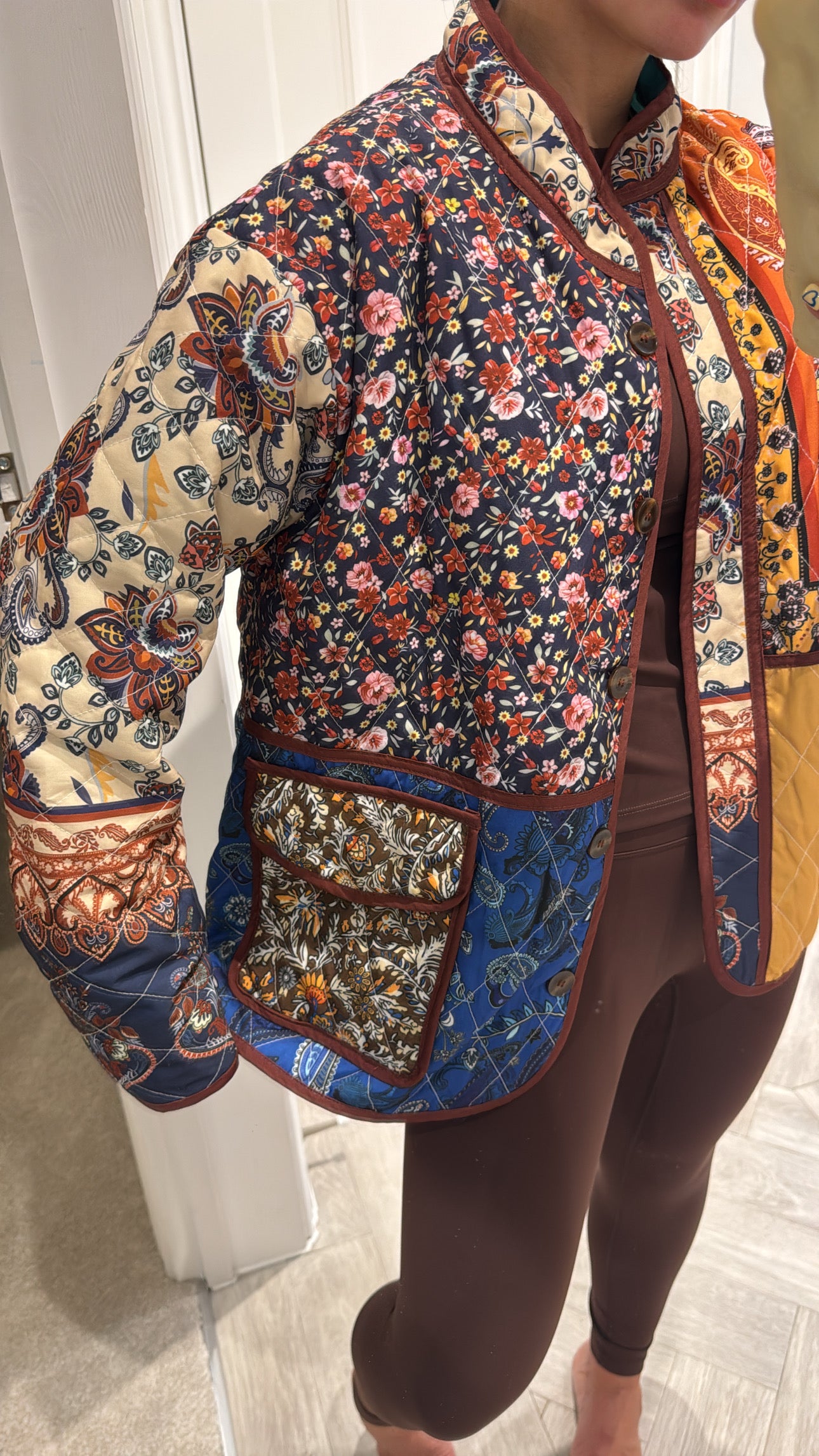 Patchwork quilted jacket