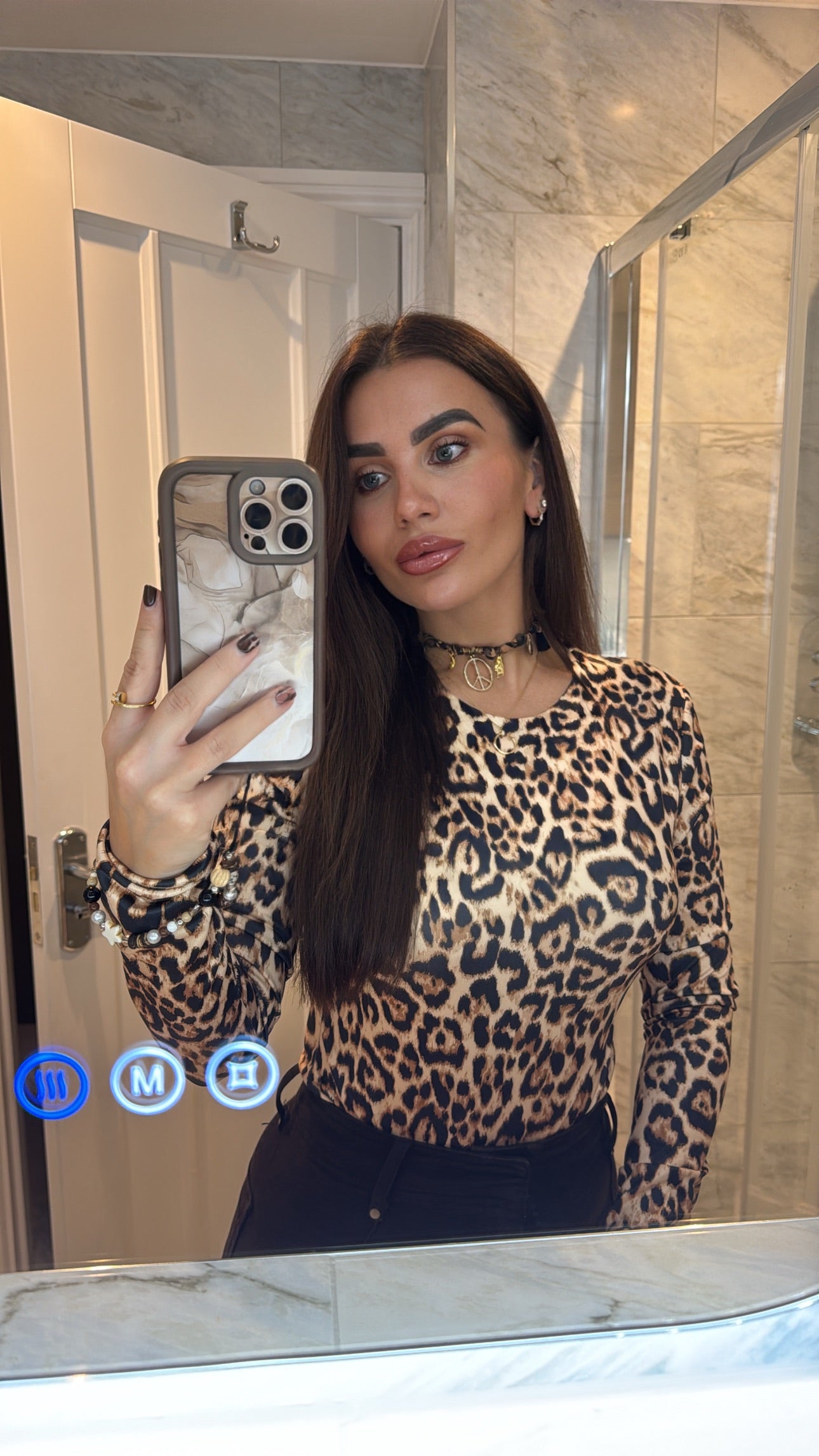 Leopard print bodysuit